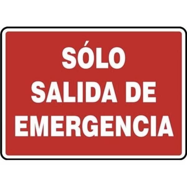 Accuform Exit Sign, Adhesive Poly, 10 in W, 7 in H SHMEXT586VS - main